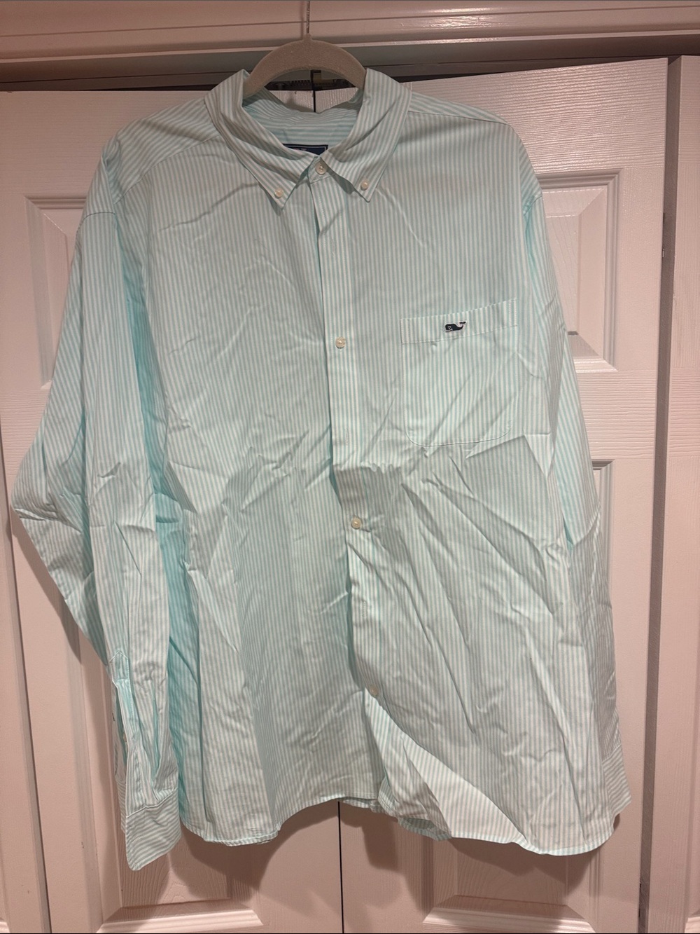 Vineyard Vines Light Mint Striped Button-Down Shirt